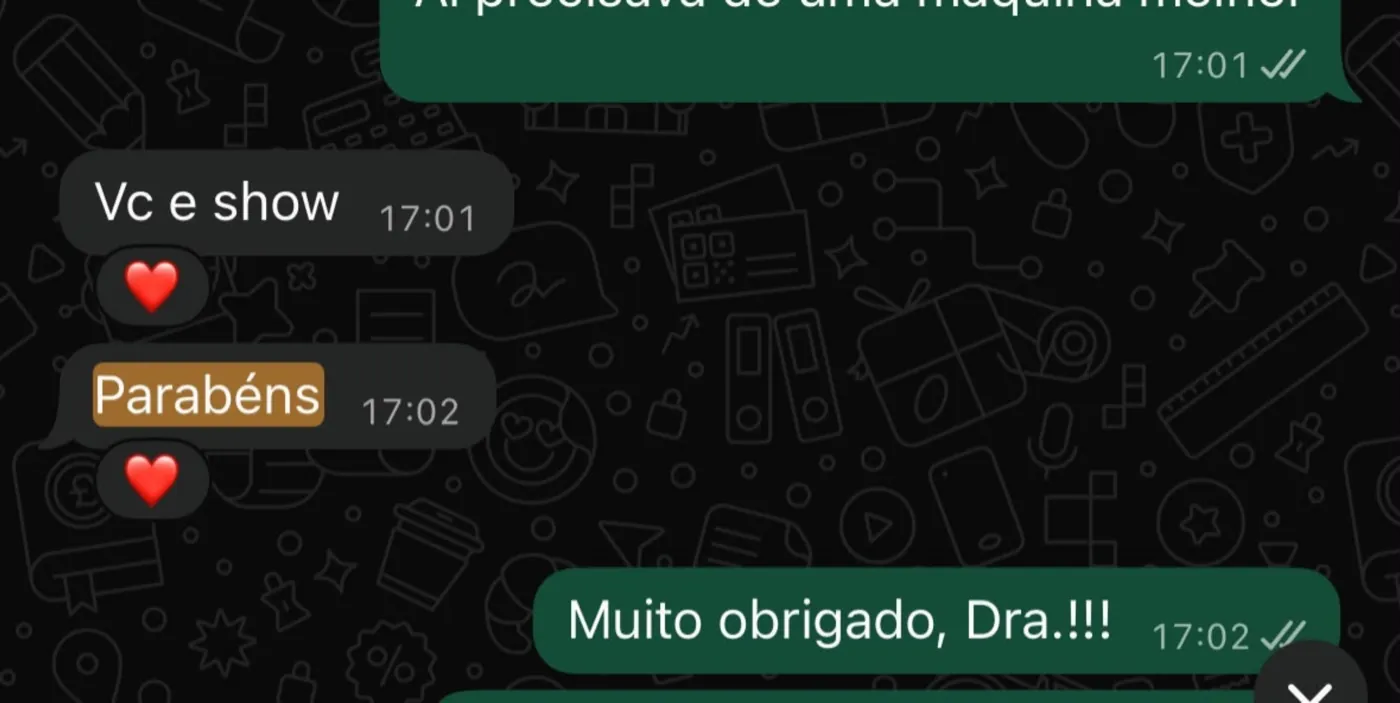 Feedback real de cliente no WhatsApp